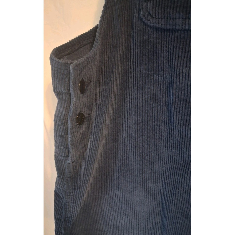 American Eagle Overall Dress Womens Small Blue Corduroy Mini Boho Festival - Picture 2 of 8